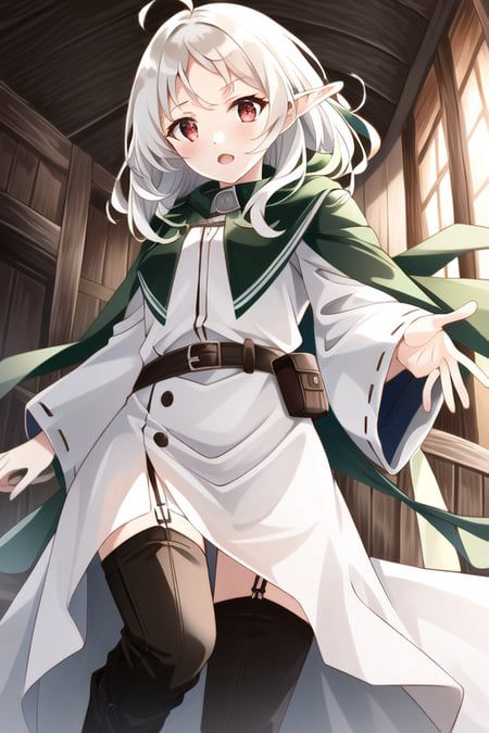 13911-2774462596-masterpiece, best quality , (red eyes_1.2), white hair,  (Sylphiette_0.8),  (short hair_0.8), white dress, long sleeves, elf ear.png